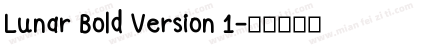 Lunar Bold Version 1字体转换